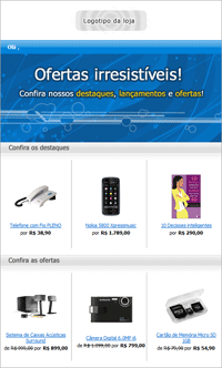 Modelos prontos de e-mail marketing