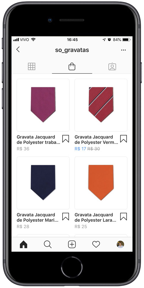 Listas de produtos marcados nas fotos no Instagram